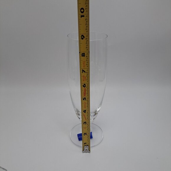 Oneida Schott Zweisel Footed Pilsner Champagne Glass Goblet 16 Fl Oz Crystal - Picture 7 of 16